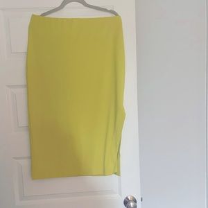 NEW Express L lime Green Skirt